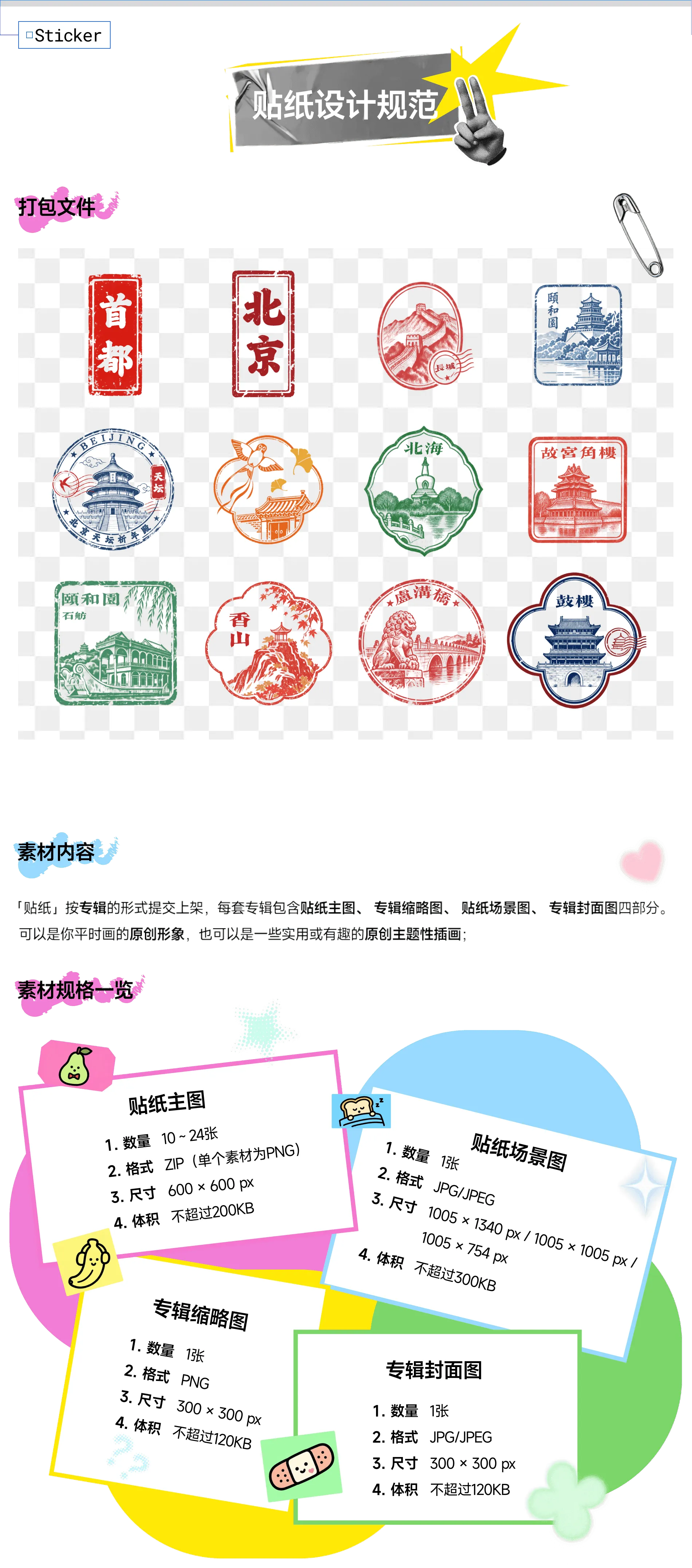 贴纸设计规范与打包文件